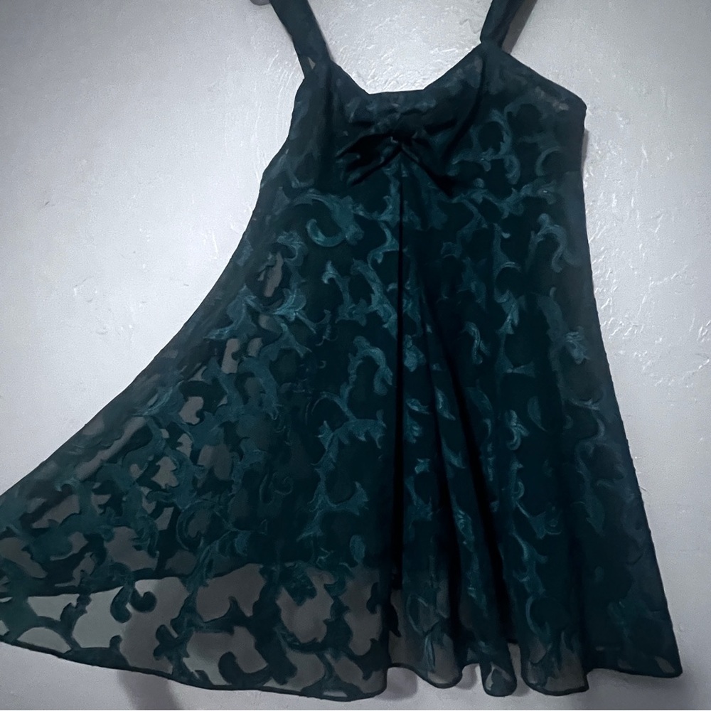 Victoria's Secret Black Ruffled Tiered Babydoll lingerie Gold Lable